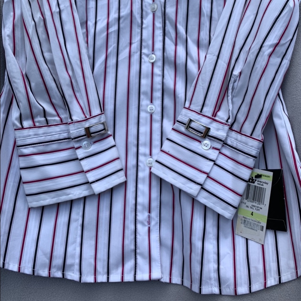 Alfani stripped button down shirt - Picture 4 of 7